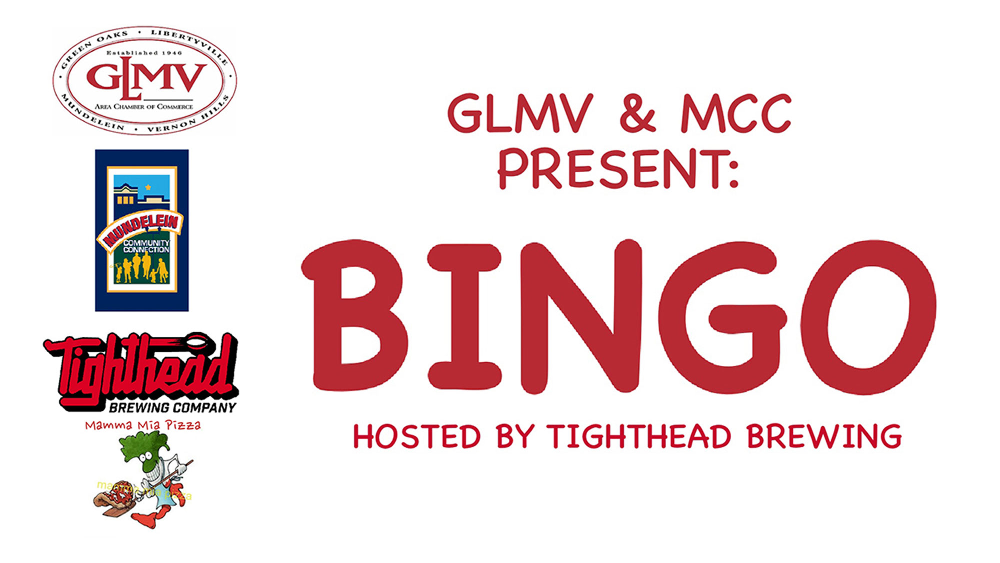 GLMV/MCC Community Bingo at Tighthead Brewery 